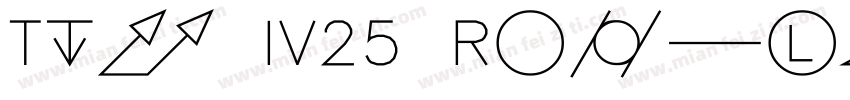 Txt IV25 Regular字体转换